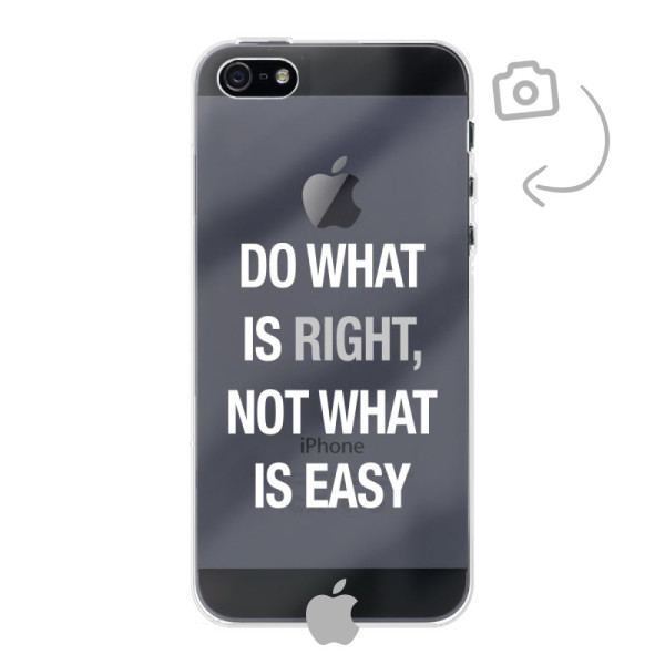 Rückseitig bedruckte flexible Handyhülle für iPhone SE (2016)