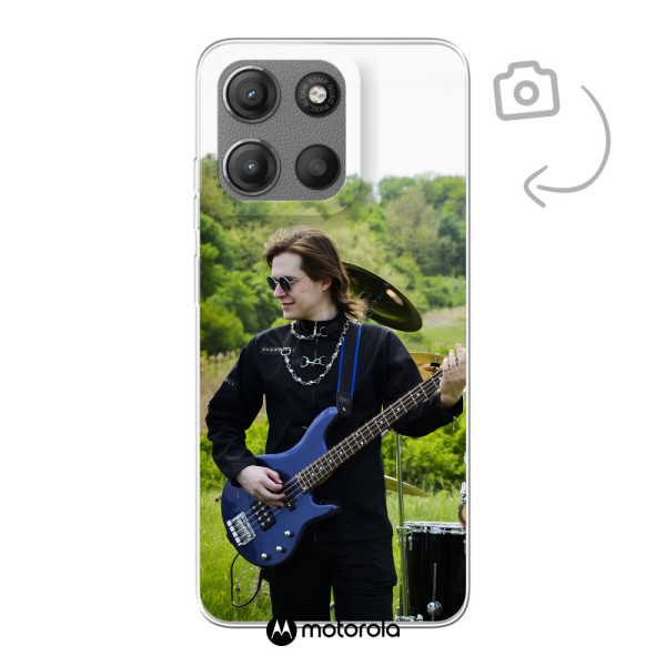Rückseitig bedruckte flexible Handyhülle für Motorola Moto G15/G15 Power