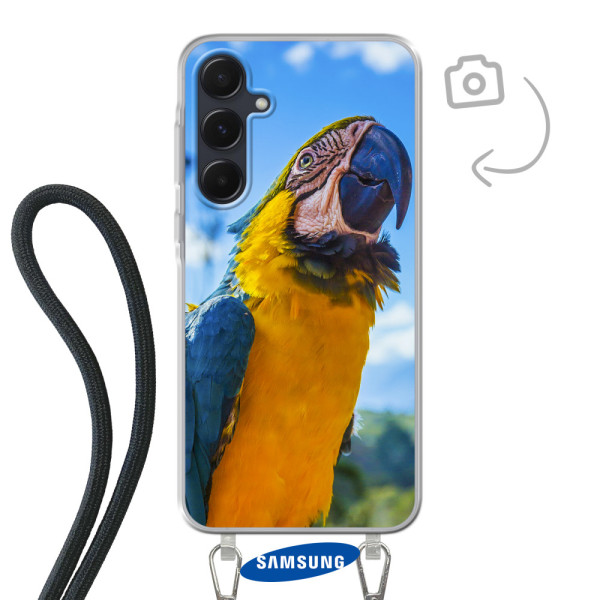 Telefonhülle mit Kabel für Samsung Galaxy A55