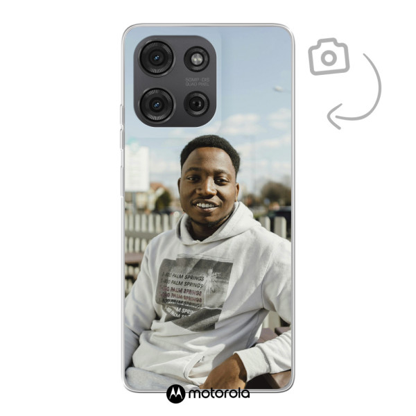 Rückseitig bedruckte flexible Handyhülle für Motorola Moto G86