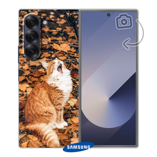 Rückseitig bedruckte solide Handyhülle für Samsung Galaxy Z Fold6