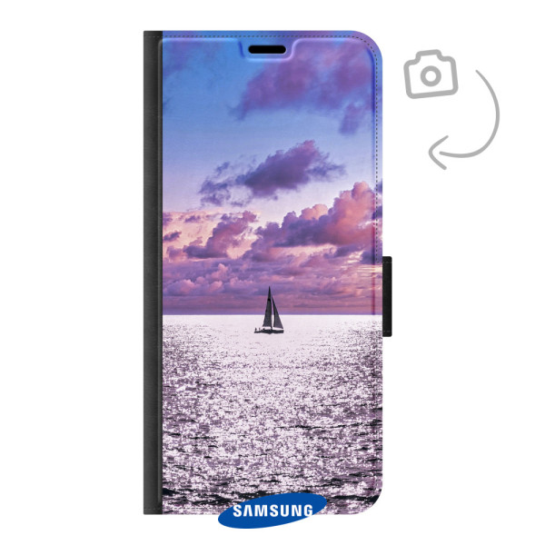 Vorderseite bedruckte Brieftasche Handyhülle für Samsung Galaxy S24 FE