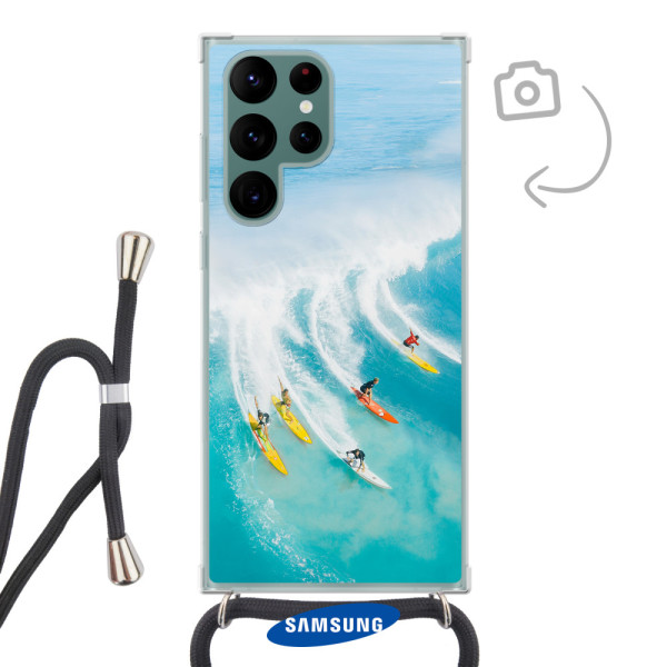 Telefonhülle mit Kabel für Samsung Galaxy S22 Ultra